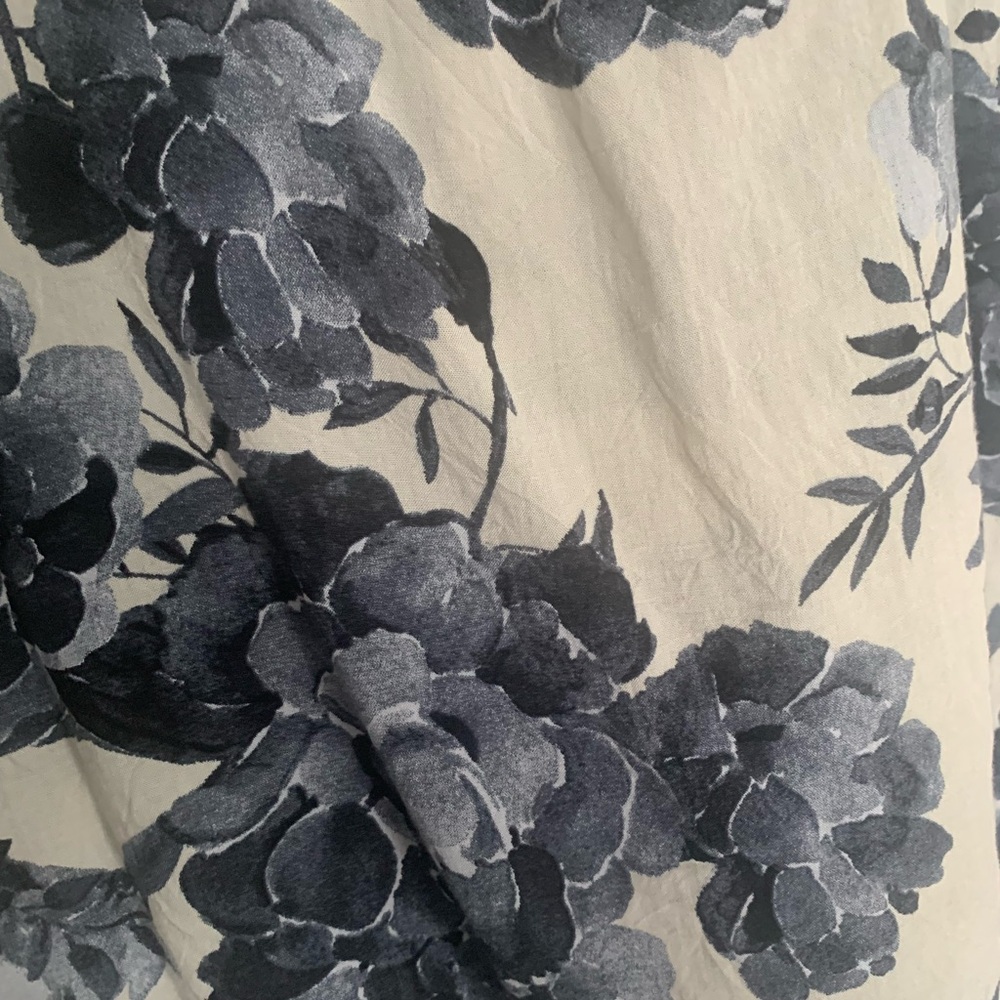 Weekend by Suzanne Betro Off The Shoulder Floral Ruffle Sleeve Top Sz XL - Picture 11 of 14